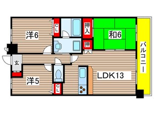 グランダジュール千葉みなとの物件間取画像